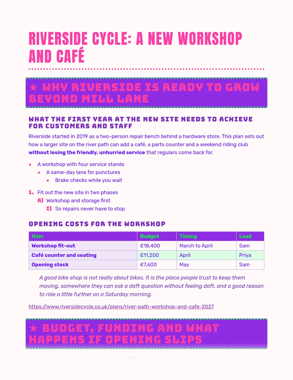 A theatre marquee in type: pink signage capitals lit up on a purple band between rows of green bulbs, under a tall condensed pink title. Made for show programmes, event announcements, festival plans and lively newsletters.