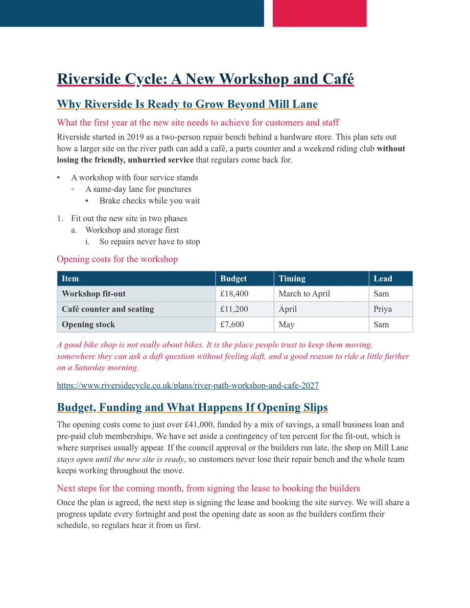 Traditional serif with thick and fine underlined headings. Suited to letters, reviews and classic reports.